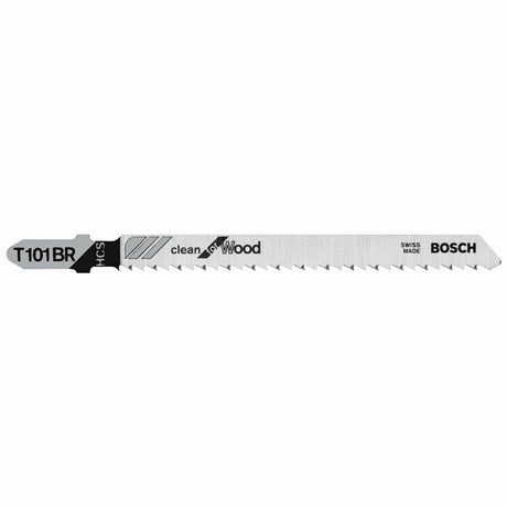 Bosch T101BR100 100 Pieces 4 In. 10 TPI Reverse Pitch Clean for Wood T - Shank Jig Saw Blades - Mississauga Hardware Centre IncBOSCHT101BR100