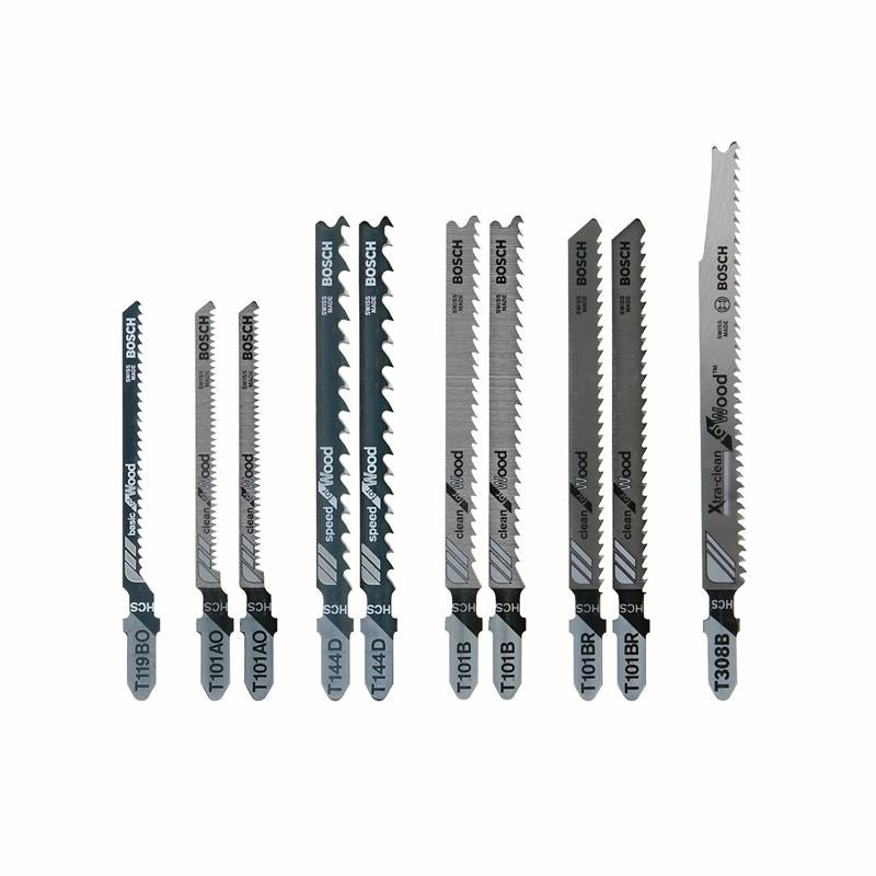 Bosch | T10RC 10 pc. T - Shank Jig Saw Blade Set Optimized for Extra - Clean Wood Cutting - Mississauga Hardware Centre IncBOSCHT10RC