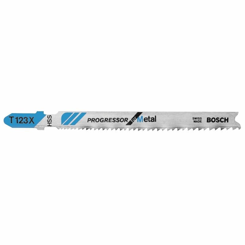 Bosch | T123X 5 Pieces 4" 10 - 24P TPI Progressor for Metal T - Shank Jig Saw Blades - Mississauga Hardware Centre IncBOSCHT123X