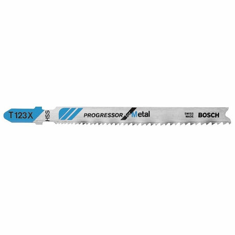 Bosch | T123X 5 Pieces 4" 10 - 24P TPI Progressor for Metal T - Shank Jig Saw Blades - Mississauga Hardware Centre IncBOSCHT123X