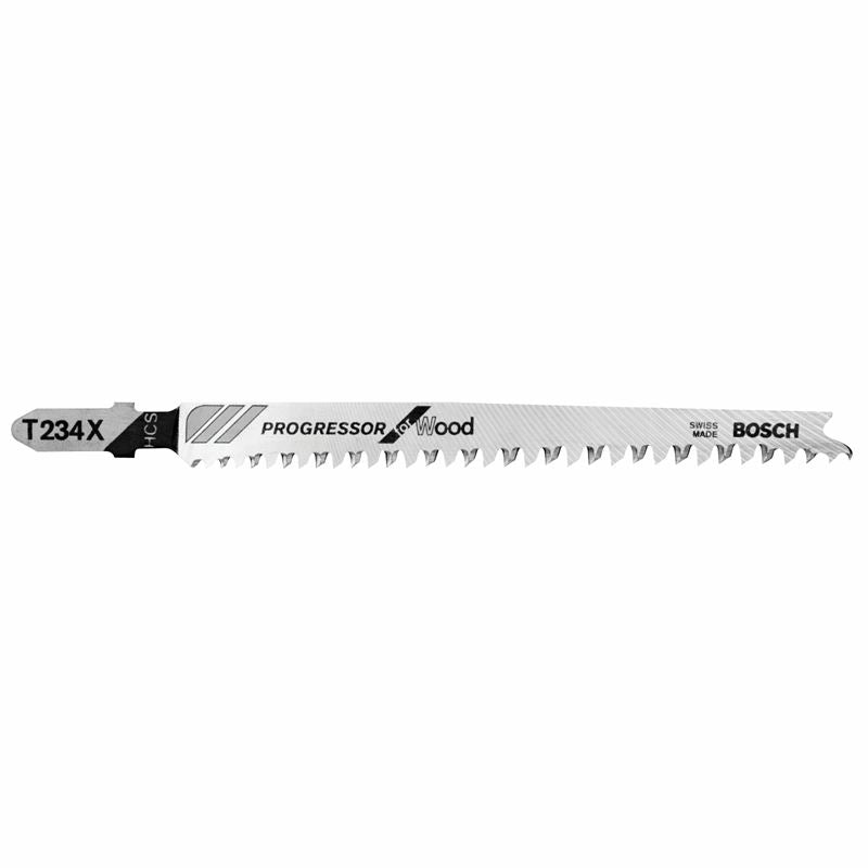 Bosch | T234X 5 Pieces 4 - 1/2" 8 - 12 TPI Progressor for Wood T - Shank Jig Saw Blades - Mississauga Hardware Centre IncBOSCHT234X