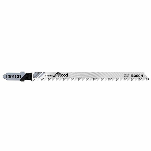 Bosch | T301CD 5 Pieces 4 - 5/8" 8 TPI Clean for Wood T - Shank Jig Saw Blades - Mississauga Hardware Centre IncBOSCHT301CD
