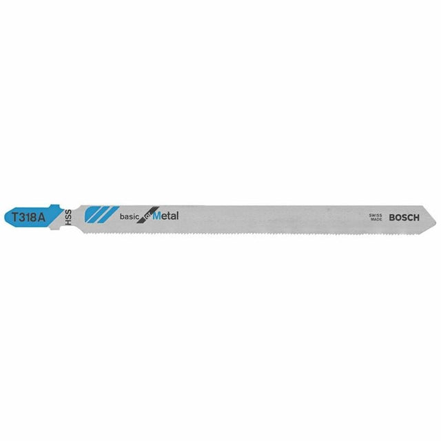 Bosch | T318A 5 Pieces 5 - 1/4" 24 TPI Basic for Metal T - Shank Jig Saw Blades - Mississauga Hardware Centre IncBOSCHT318A