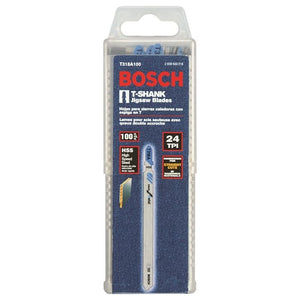 Bosch T318A100 100 pc. 5 - 1/4 In. 24 TPI Basic for Metal T - Shank Jig Saw Blades - Mississauga Hardware Centre IncBoschT318A100