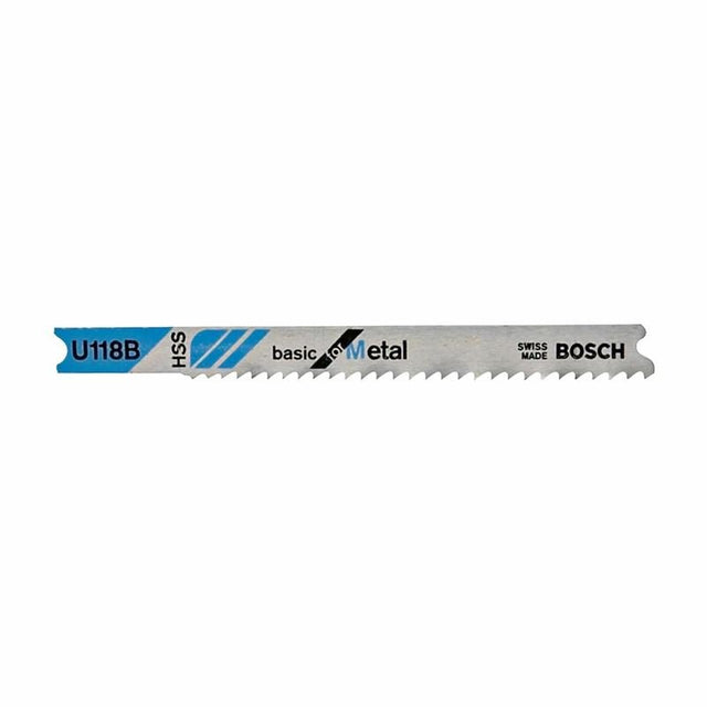 Bosch | U118B 5 Pieces 3 - 1/8" 11 - 14 Progressive TPI Basic for Metal U - Shank Jig Saw Blades - Mississauga Hardware Centre IncBOSCHU118B