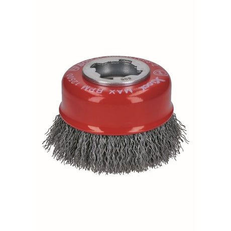 Bosch WBX318 3 In. Wheel Dia. X - LOCK Arbor Carbon Steel Crimped Wire Cup Brush - Mississauga Hardware Centre IncBOSCHWBX318