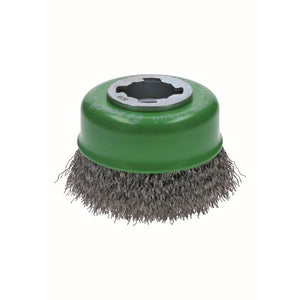 Bosch WBX319 3 In. Wheel Dia. X - LOCK Arbor Stainless Steel Crimped Wire Cup Brush - Mississauga Hardware Centre IncBoschWBX319