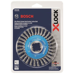 Bosch WBX408 4 - 1/2 In. Wheel Dia. X - LOCK Arbor Carbon Steel Stringer Bead Knotted Wire Wheel - Mississauga Hardware Centre IncBOSCHWBX408