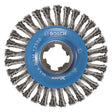 Bosch WBX408 4 - 1/2 In. Wheel Dia. X - LOCK Arbor Carbon Steel Stringer Bead Knotted Wire Wheel - Mississauga Hardware Centre IncBOSCHWBX408