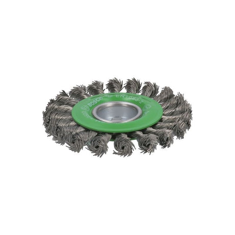 Bosch WBX429 4 - 1/2 In. Wheel Dia. X - LOCK Arbor Stainless Steel Full Cable Knotted Wire Wheel - Mississauga Hardware Centre IncBOSCHWBX429