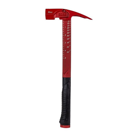 BOSS 16oz Milled Face Pro Series Titanium Hammer - RED - Mississauga Hardware Centre Inc