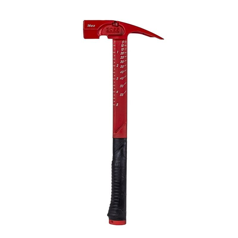 BOSS 16oz Milled Face Pro Series Titanium Hammer - RED - Mississauga Hardware Centre Inc