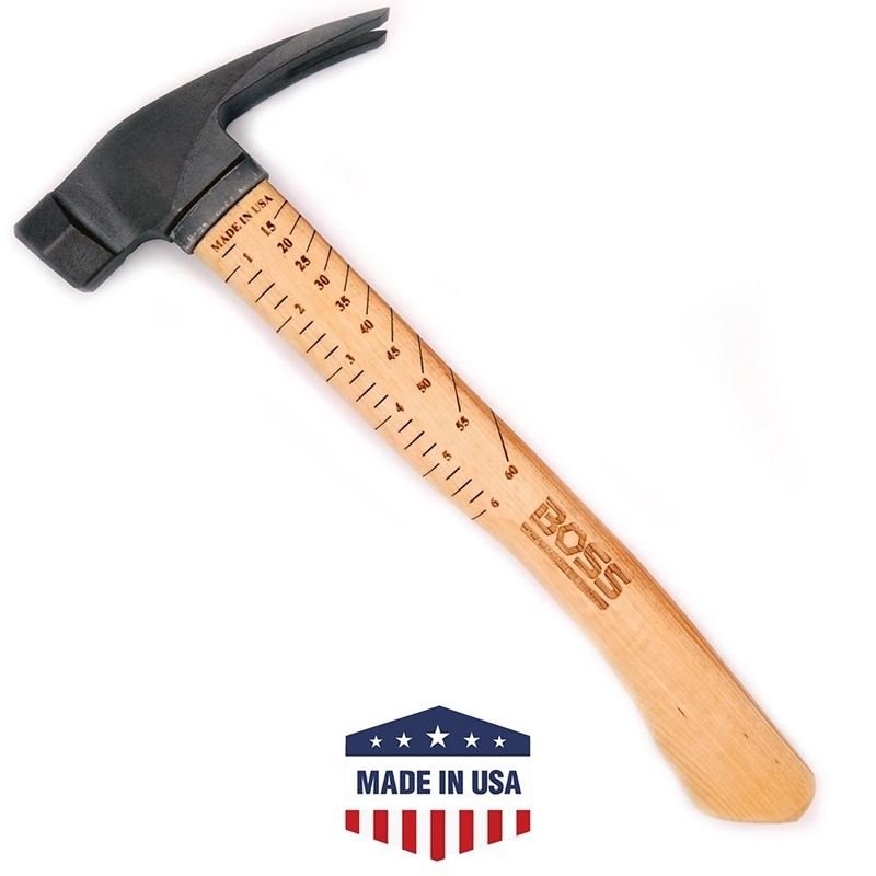 Boss BH10TIHI14 10 OZ. Titanium Hybrid Hammer Hickory Handle - Mississauga Hardware Centre Inc