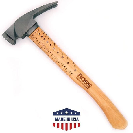 Boss BH12TIHI16 12 OZ. Titanium Hybrid Hammer Hickory Handle - Mississauga Hardware Centre Inc