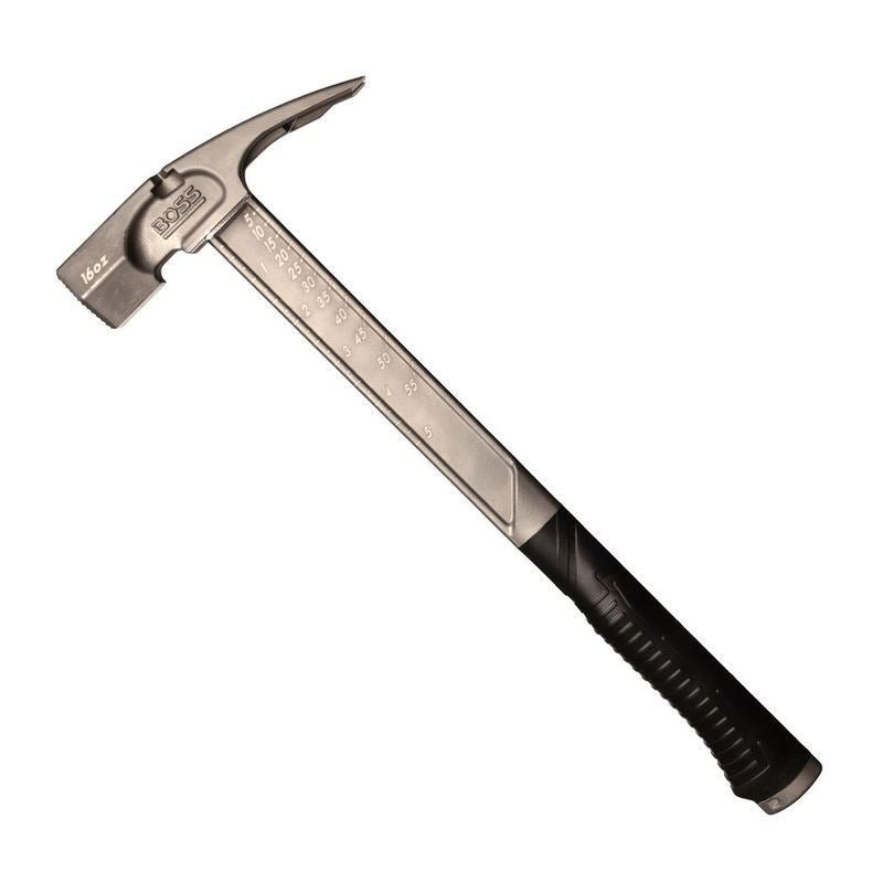 BOSS HAMMER BH16TIM 16 OZ. Pro Series Titanium Hammer - Milled - Mississauga Hardware Centre Inc