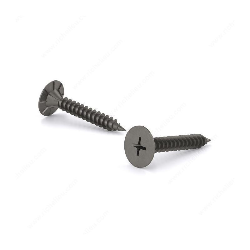 Cement Board Screw, Wafer Head with Serration, Phillips Drive, Fine Thread, Type S Point - Mississauga Hardware Centre Inc