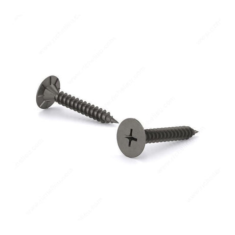 Cement Board Screw, Wafer Head with Serration, Phillips Drive, Fine Thread, Type S Point - Mississauga Hardware Centre Inc