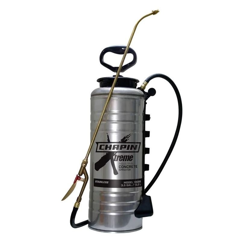 Chapin 19069 3.5 gallon Xtreme Industrial Stainless Steel Concrete Open Head Tank Sprayer - Mississauga Hardware Centre Inc