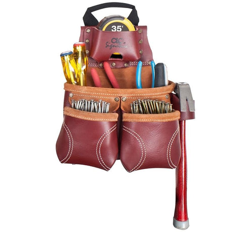 CLC 21428 10 Pocket Construction Worker's Heavy Duty Leather Nail Tool Bag - Mississauga Hardware Centre IncKUNYS21428