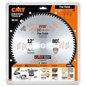 CMT 252.072.12 12 in Fine Finsh Saw Blade - 80T - Mississauga Hardware Centre Inc