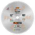 CMT 252.072.12 12 in Fine Finsh Saw Blade - 80T - Mississauga Hardware Centre Inc