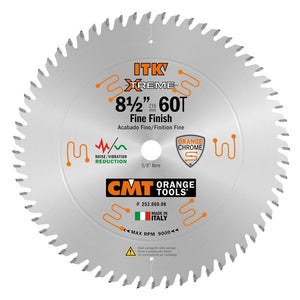 CMT 253.060.08 8 - 1/2 in Sliding Fine Finsh Saw Blade - 60T - Mississauga Hardware Centre Inc