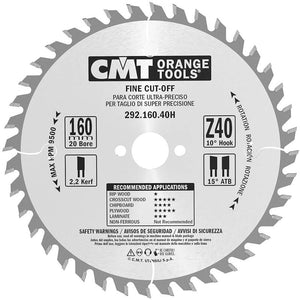 CMT 292.160.40H 160MM 40T 20MM Fine Cut Blade for Festool - Mississauga Hardware Centre Inc