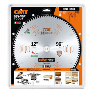 CMT ORANGE TOOLS 255.096.12 12 in ITK Xtreme 96T Ultra Finish Wood Saw Blade - Mississauga Hardware Centre Inc