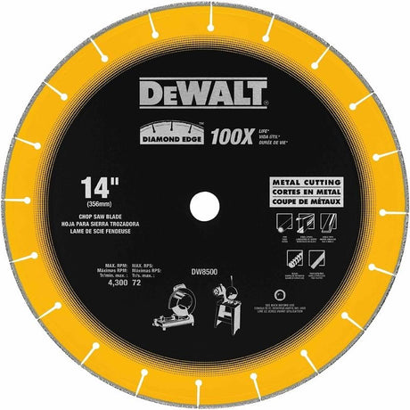 DEWALT 14" x 3/32" x 1" Diamond Edge Chop Saw Wheel - Mississauga Hardware Centre IncDEWALTDW8500