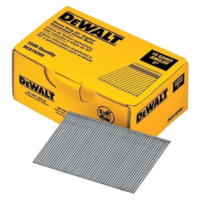 DEWALT 16 Gauge 2" 20 Degree Angled Finish Nails 2,500 Quantity - Mississauga Hardware Centre IncDEWALTDCA16200
