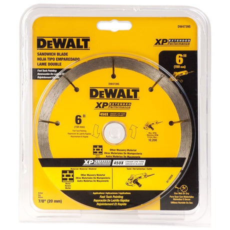 DEWALT 6" x .250 XP Sandwich Tuck Point Blade - Mississauga Hardware Centre IncDEWALTDW4739S
