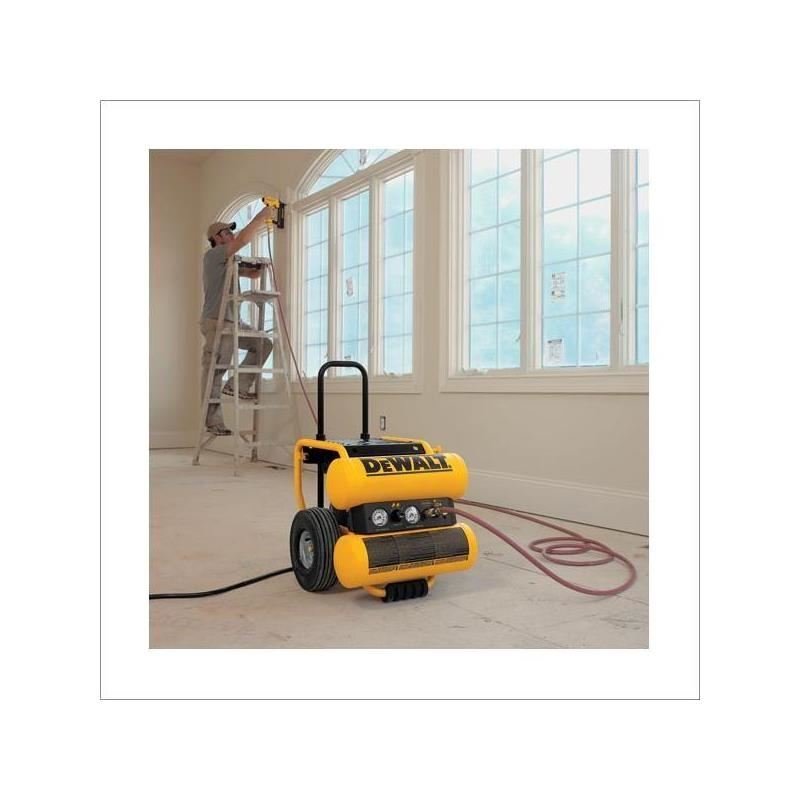 DEWALT | D55154 1.1 HP Continuous 4 Gallon Electric Wheeled Dolly - Style Air Compressor with Panel - Mississauga Hardware Centre IncDEWALTD55154
