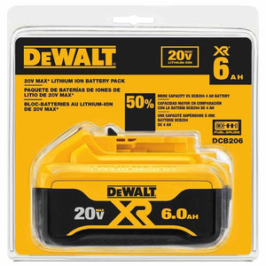 DEWALT DCB206 20V MAX PREMIUM XR 6.0Ah LITHIUM ION BATTERY PACK - Mississauga Hardware Centre IncDEWALTDCB206