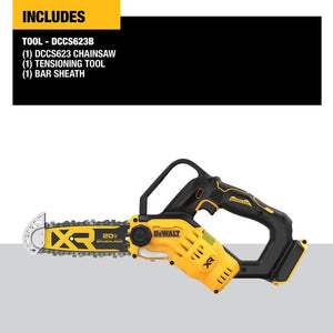 DEWALT DCCS623B 20V MAX 8 in. Brushless Cordless Pruning Chainsaw (Tool Only) - Mississauga Hardware Centre IncDEWALTDCCS623B