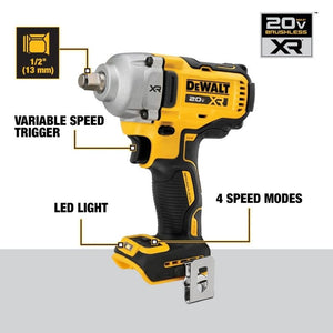DEWALT DCF891B 20V MAX XR 1/2 in. Mid - Range Impact Wrench with Hog Ring Anvil (Tool Only) - Mississauga Hardware Centre IncDEWALTDCF891B