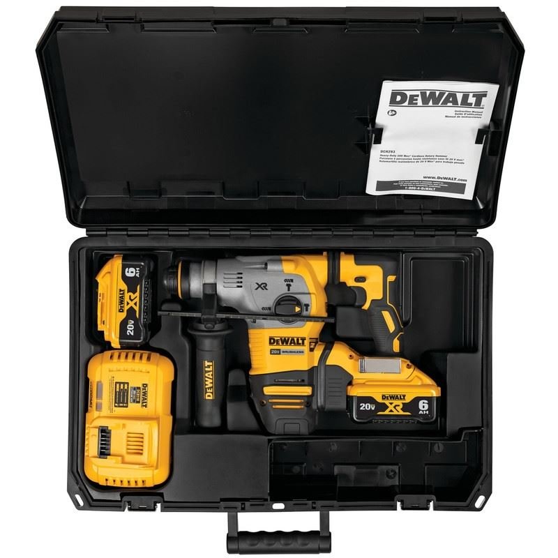 DEWALT DCH293R2 20V MAX 1 - 1/8 in. XR Brushless Cordless SDS PLUS Rotary Hammer Kit - Mississauga Hardware Centre IncDEWALTDCH293R2