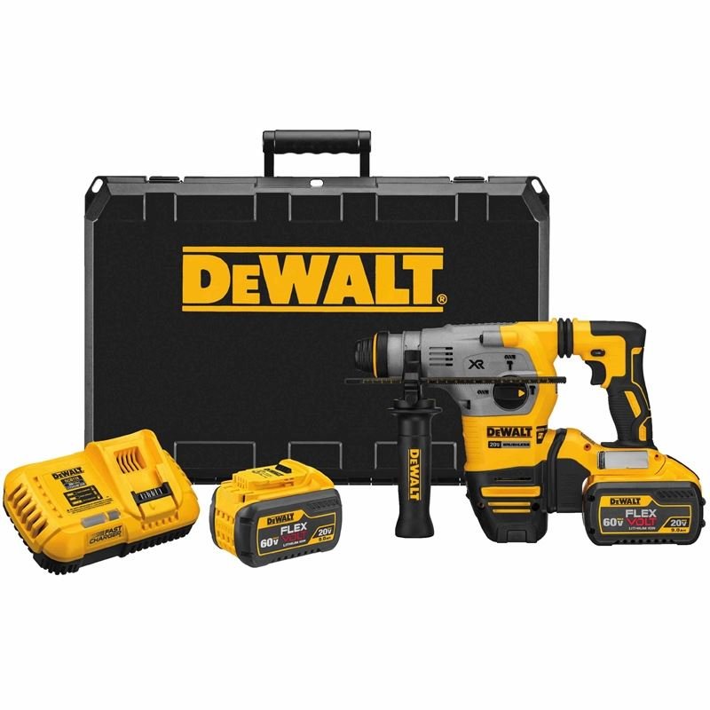 DEWALT DCH293X2 20V Max XR Brushless 1 - 1/8â€ L - Shape SDS Plus Rotary Hammer Kit w/9.0Ah - Mississauga Hardware Centre IncDEWALTDCH293X2