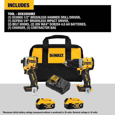 DEWALT DCK2050M2 20V 2pc Combo Kit - Mississauga Hardware Centre IncDEWALTDCK2050M2