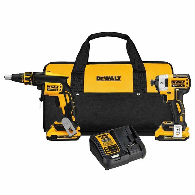DEWALT DCK267D2 20V MAX* XR Drywall Screwgun Impact Driver Kit (2.0Ah) - Mississauga Hardware Centre IncDEWALTDCK267D2