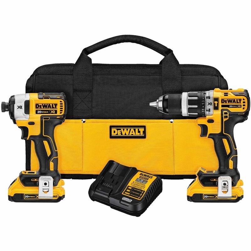 DEWALT DCK287D2 20V MAX* XR Lithium Ion Brushless Compact Hammerdrill Impact Driver Combo Kit - Mississauga Hardware Centre IncDEWALTDCK287D2