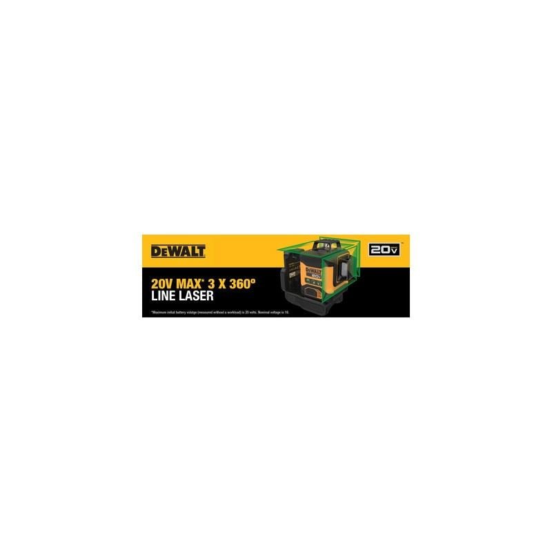 DEWALT DCLE34031D1 20V 3x360 Line Laser Kit - Mississauga Hardware Centre IncDEWALTDCLE34031D1