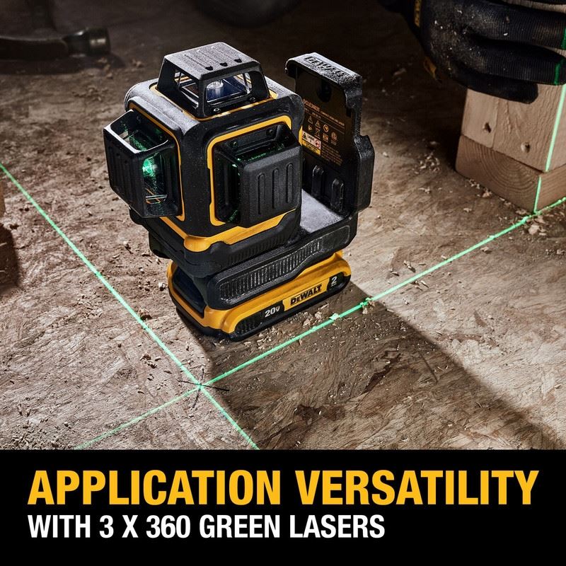 DEWALT DCLE34031D1 20V 3x360 Line Laser Kit - Mississauga Hardware Centre IncDEWALTDCLE34031D1