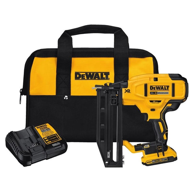 DEWALT DCN662D1 20V MAX* XR 16 GA Cordless Straight Finish Nailer Kit - Mississauga Hardware Centre IncDEWALTDCN662D1