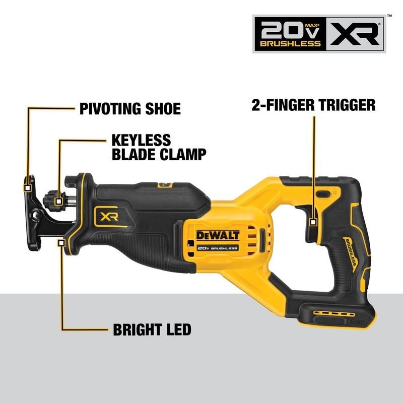 DEWALT DCS382B 20V MAX XR Brushless Cordless Reciprocating Saw (Tool Only) - Mississauga Hardware Centre IncDEWALTDCS382B