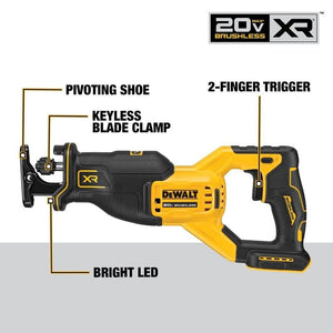 DEWALT DCS382B 20V MAX XR Brushless Cordless Reciprocating Saw (Tool Only) - Mississauga Hardware Centre IncDEWALTDCS382B