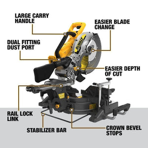 DEWALT DCS781B 60V MAX Brushless 12in. Double Bevel Sliding Miter Saw - Mississauga Hardware Centre IncDEWALTDCS781B