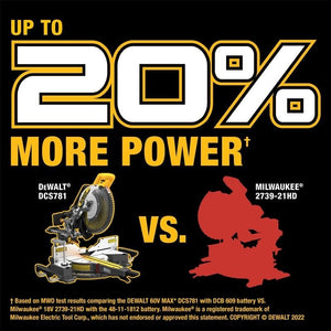 DEWALT DCS781X1 60V MAX 12in. Double Bevel Sliding Miter Saw - Mississauga Hardware Centre IncDEWALTDCS781X1