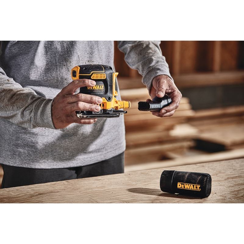 DEWALT DCW200B 20V MAX* XRÂ® Brushless Cordless 1/4 Sheet Variable Speed Sander (Tool Only) - Mississauga Hardware Centre IncDEWALTDCW200B