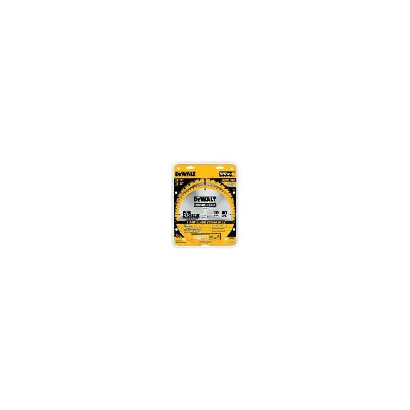 DEWALT | DW3106P5 2 - Piece 10" Series 20 Circular Saw Blade Combo Pack - Mississauga Hardware Centre IncDEWALTDW3106P5