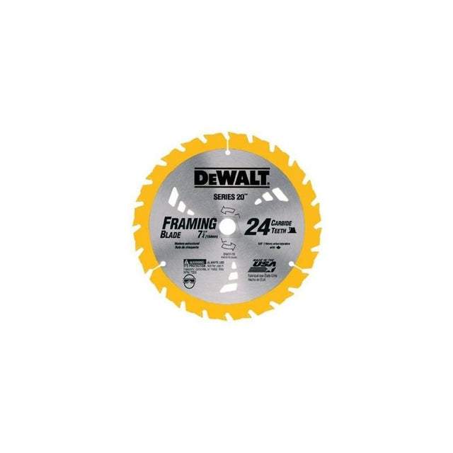 DEWALT | DW3578B10 7 - 1/4" 24T Framing Carbide Thin Kerf Circular Saw Blade - Mississauga Hardware Centre IncDEWALTDW3578B10